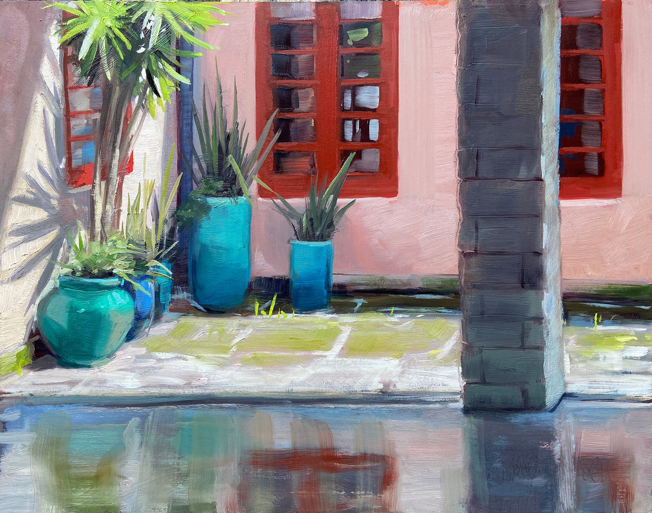 Kampong Patio, 2021
11 x 14 in. Oil on Panel
Kampong Botanical Garden - Coconut Grove, FL